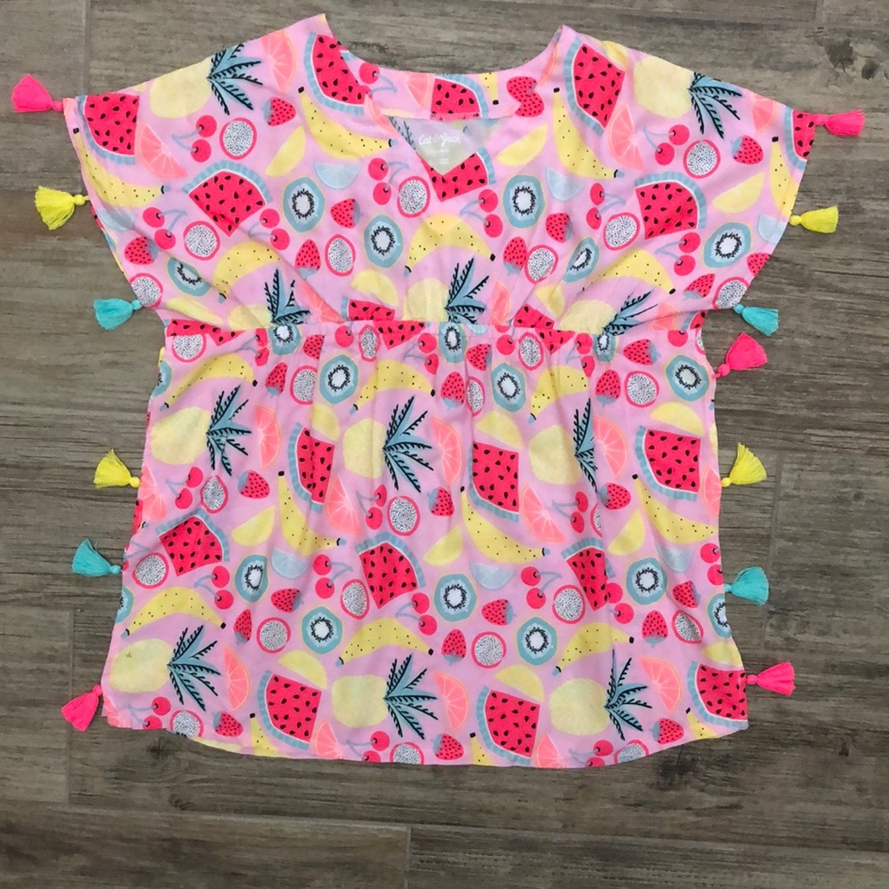 ‼️SOLD‼️Cat & Jack Girls Swimsuit Fruity Pom Pom